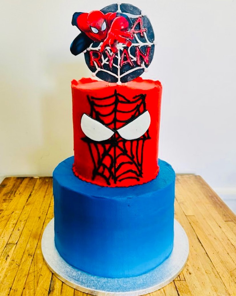 Something special from this weekend! #Spidermancake #spiderman